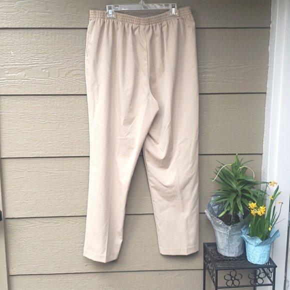 Alfred Dunner Magnolia Springs Womens Straight Pull-On Pants 16 - Picture 6 of 6